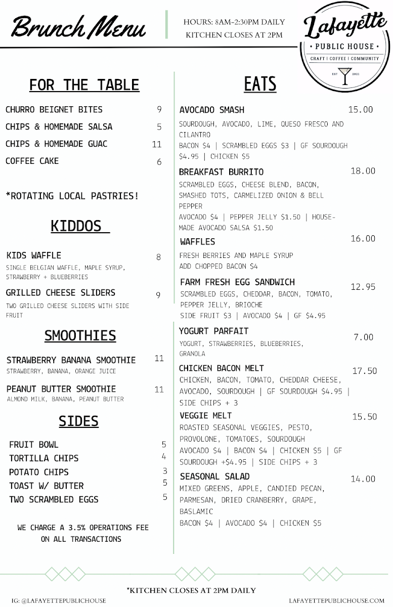 Menu Lafayette Public House-3