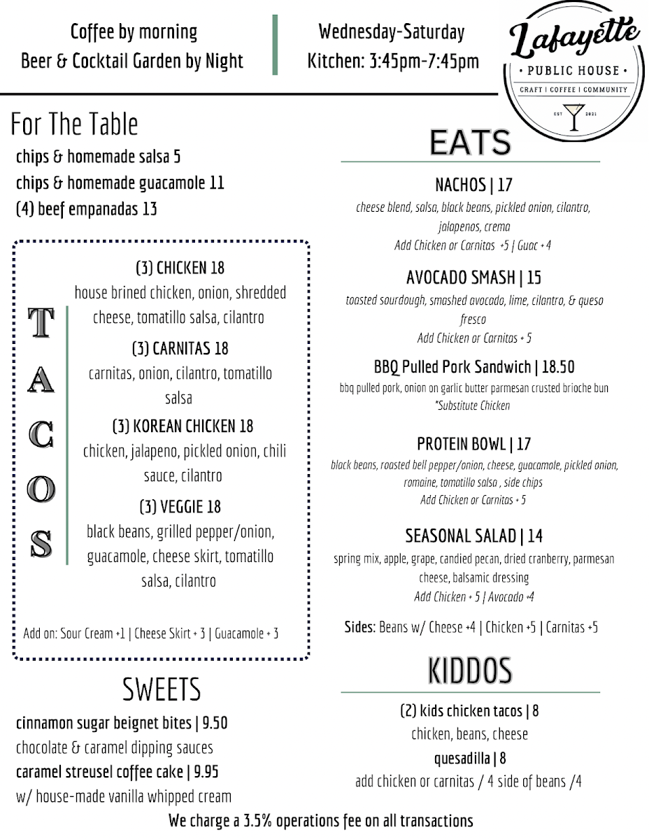 Menu Lafayette Public House-5